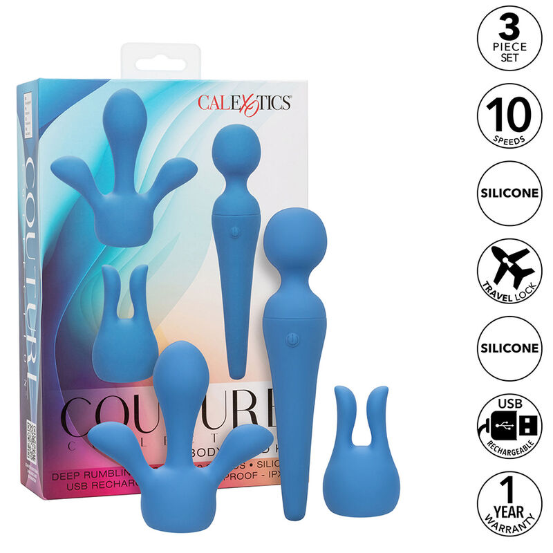 CALEXOTICS - COUTURE KIT Vibratorstab 10 Vibrationen Blau