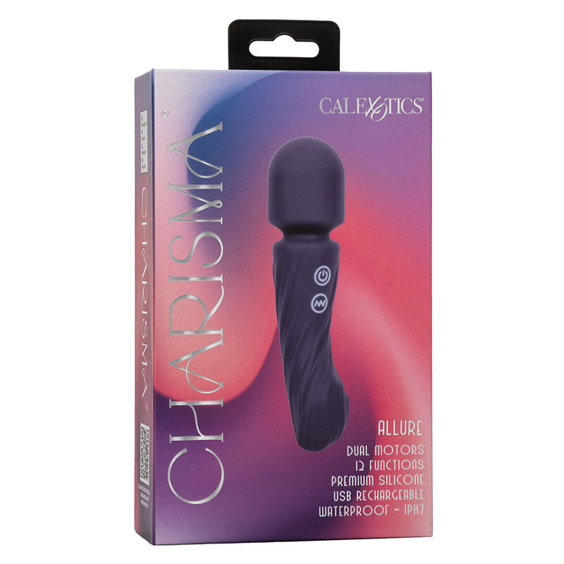 CALEXOTICS - CHARISMA ALLURE MASSAGER DOPPELMOTOR 12 FUNKTIONEN 17,25 CM X 4,5 CM Lila