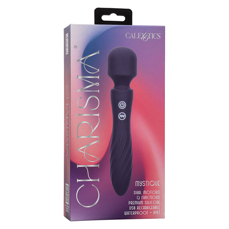 CALEXOTICS - CHARISMA MYSTIQUE MASSAGER DOPPELMOTOR 12 FUNKTIONEN 20,5 CM X 4,5 CM Lila