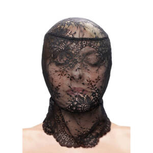 NS NOVELTIES - FETISH & FASHION Spitzenhaube Schwarz