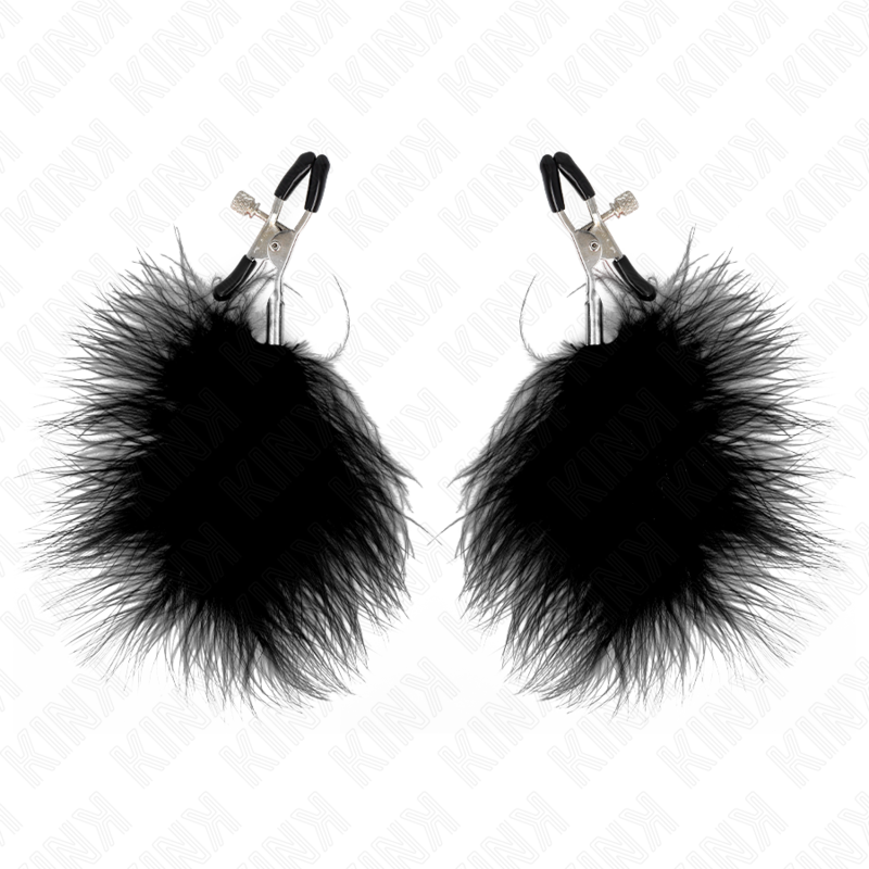 KINK - Federnippelklemme Schwarz 7 cm