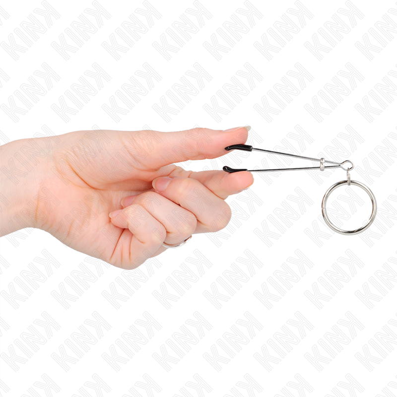 KINK - Dünne Nippelklemmen mit O-Ring 7 cm