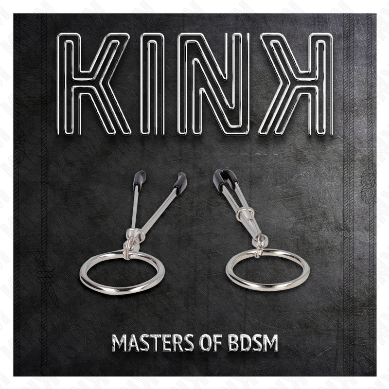 KINK - Dünne Nippelklemmen mit O-Ring 7 cm