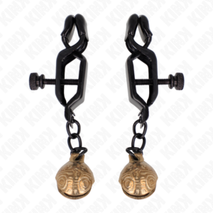 KINK - BELL JAW STYLE Nippelklemmen Schwarz 7 cm