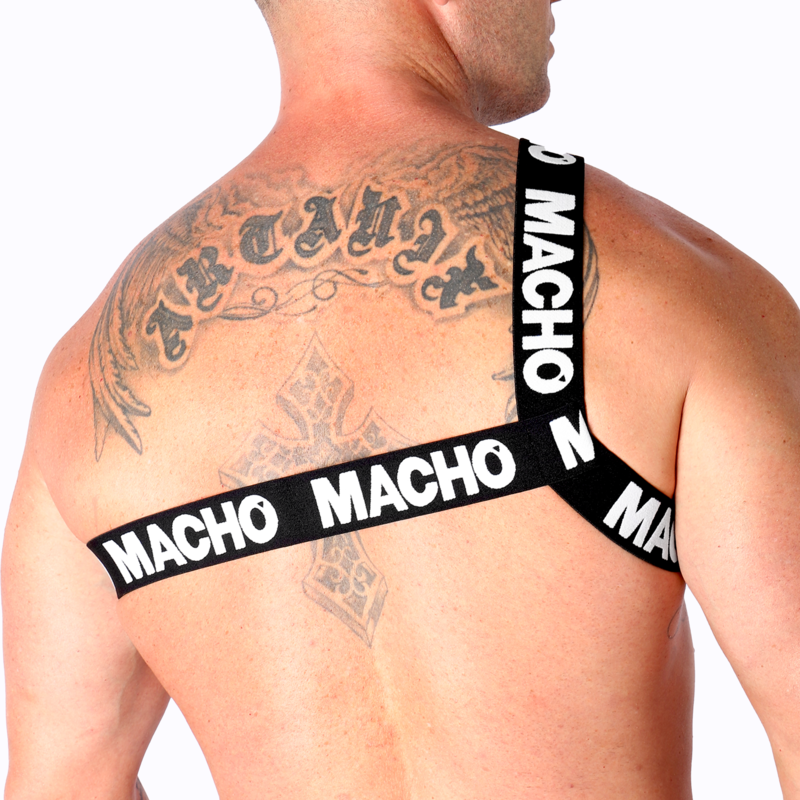 MACHO - Römisches Harness Weiß S/M