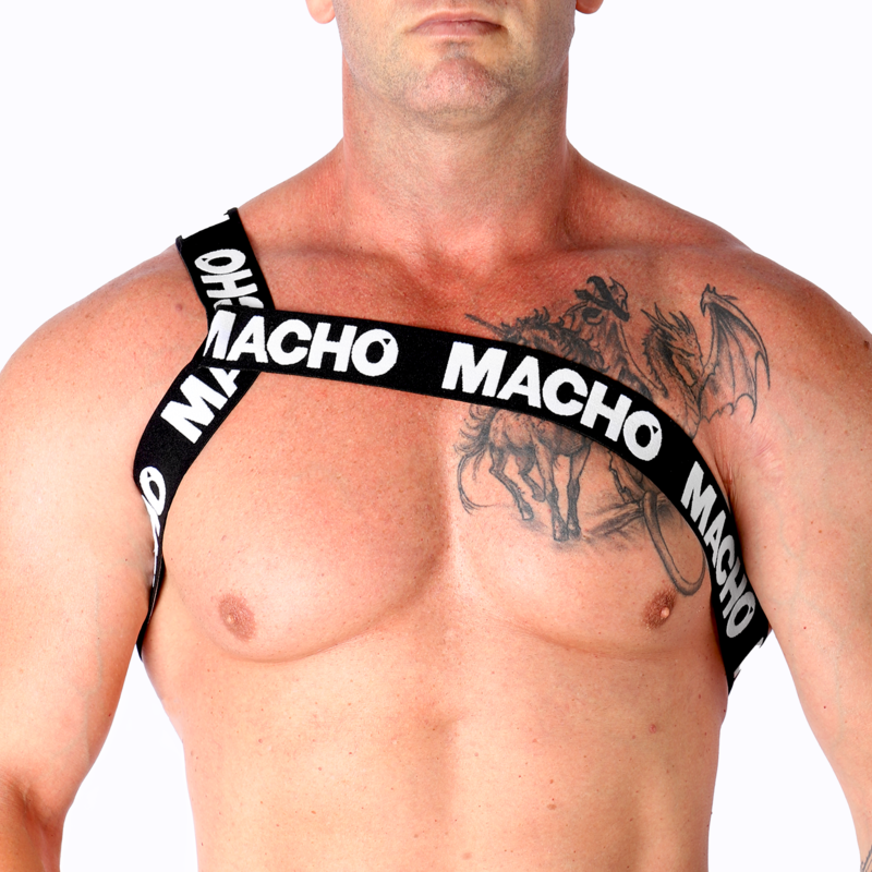 MACHO - Römisches Harness Weiß S/M