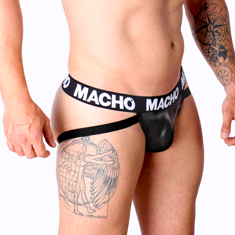 MACHO - MX25NC JOCK Schwarz Leder