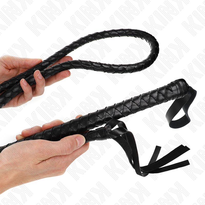 KINK - Lange schwarze Schlangenpeitsche 210 cm