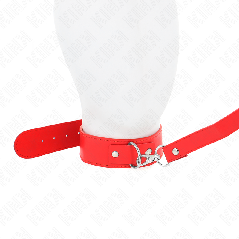 KINK - HALSKETTE MIT GÜRTEL 116 CM ROT GURT VERSTELLBAR 32-50 CM X 8 CM