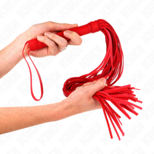 KINK - Rote Weich-PVC-Peitsche 70 cm