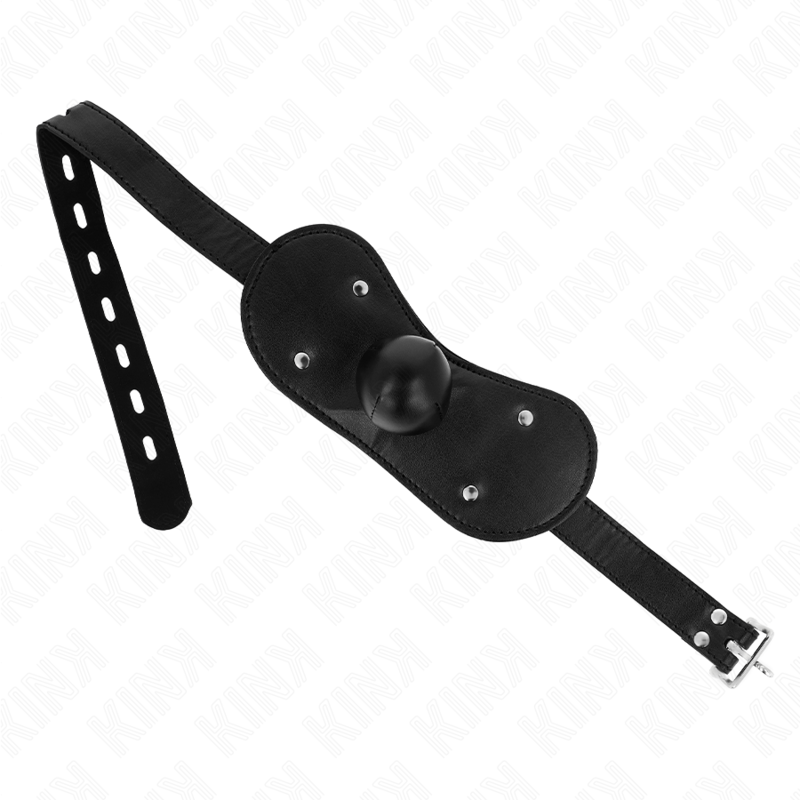 KINK - BALL GAG Mundmaske mit Schloss verstellbar 42-60 cm