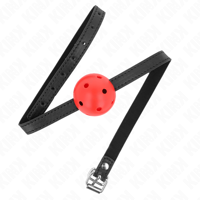 KINK - SIMPLICITY ROT atmungsaktiver 4,5 cm Ballgag 62 x 1,5 cm