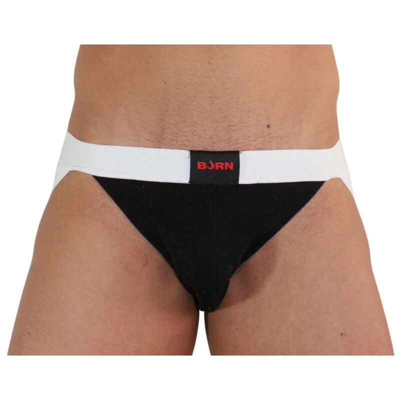 BURN - 004 JOCK GLANZEND SCHWARZ / WEISS S