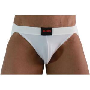 BURN - 007 JOCK LYCRA Weiß