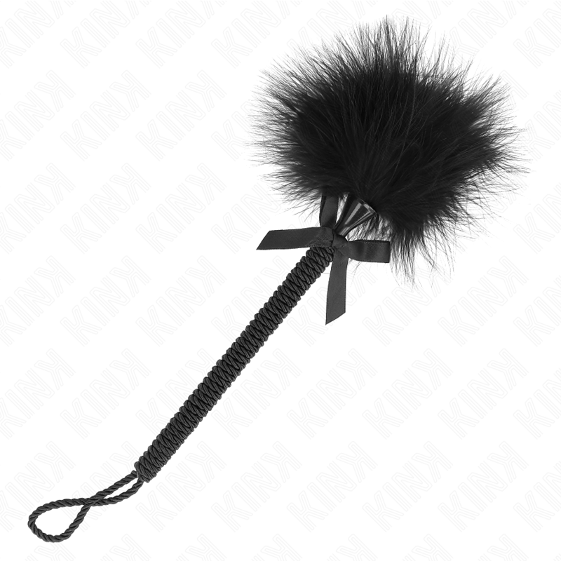 KINK - NYLONSEILSTAB MIT KIZELFEDERN UND SCHWARZER SCHLEIFE 25 CM