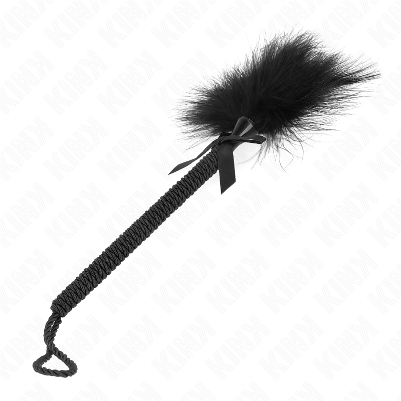 KINK - NYLONSEILSTAB MIT KIZELFEDERN UND SCHWARZER SCHLEIFE 25 CM