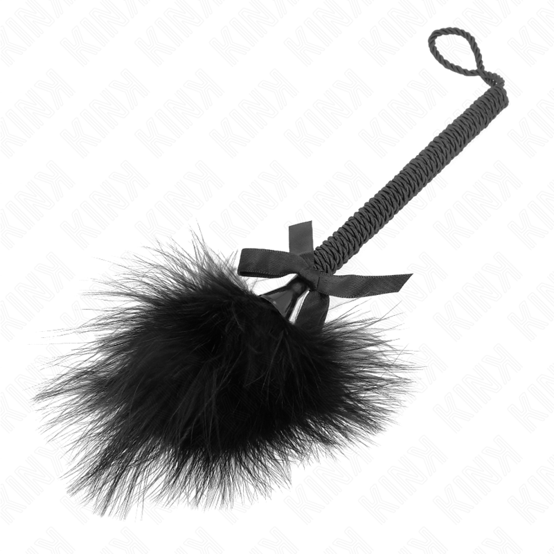 KINK - NYLONSEILSTAB MIT KIZELFEDERN UND SCHWARZER SCHLEIFE 25 CM