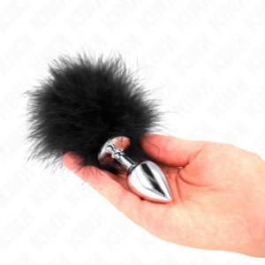 KINK - Edelstahl-Analplug 11 x 7 cm mit Feder 11 cm