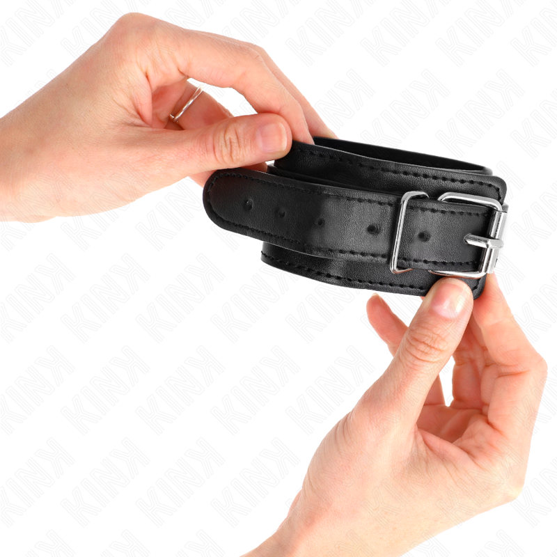 KINK - Dünne Handgelenkfesseln Schwarz Verstellbar 21-33 cm