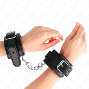 KINK - Dünne Handgelenkfesseln Schwarz Verstellbar 21-33 cm