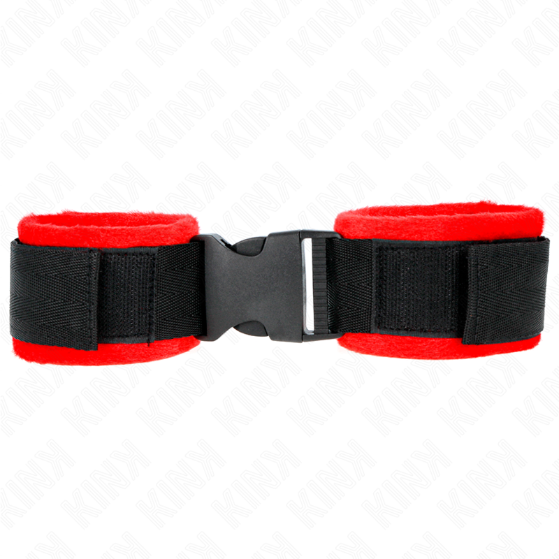 KINK - Nylon Bind Klett-Handfesseln Schwarz Modell 1 Verstellbar 25-35 cm x 6 cm