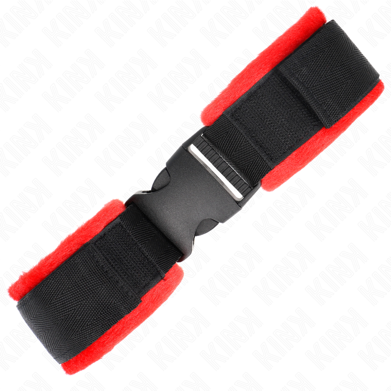 KINK - Nylon Bind Klett-Handfesseln Schwarz Modell 1 Verstellbar 25-35 cm x 6 cm