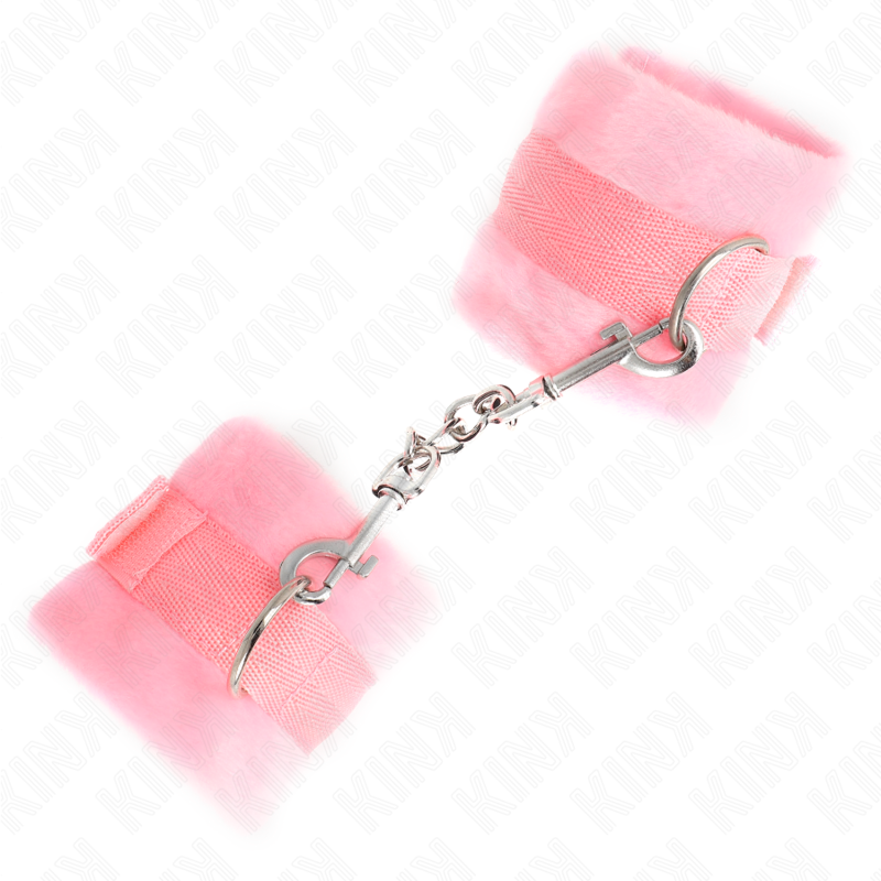 KINK - BEGINNER Pelzhandschellen Rosa 30 x 7 cm