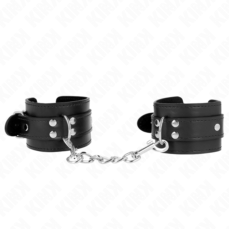 KINK - Einfache Handgelenkfesseln Schwarz Verstellbar 20-23 cm x 5,5 cm