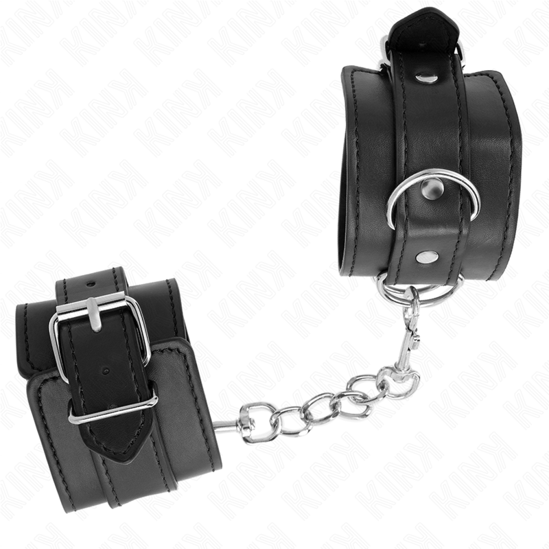 KINK - Einfache Handgelenkfesseln Schwarz Verstellbar 20-23 cm x 5,5 cm