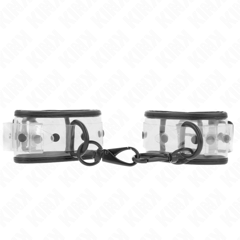 KINK - TRANSPARENTES HANDGELENKMANSCHETTEN-SET VERSTELLBAR 18-30 CM X 5,5 CM