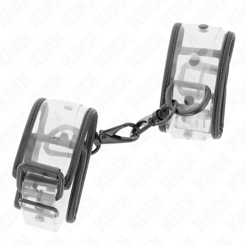KINK - TRANSPARENTES HANDGELENKMANSCHETTEN-SET VERSTELLBAR 18-30 CM X 5,5 CM