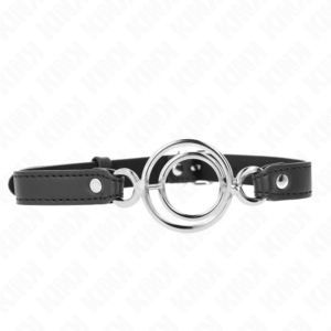 KINK - Knebel mit mehreren O-Ringen 5 cm Schwarz 63 x 2,5 cm