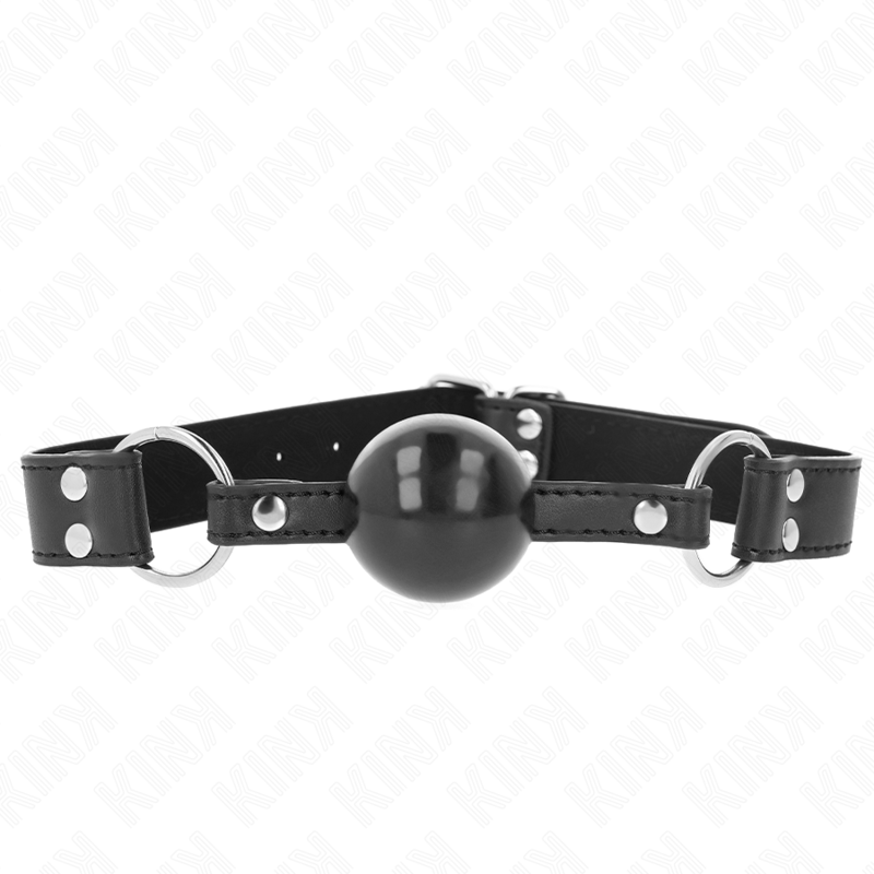 KINK - Weicher und fester Kugelkopf 4 cm mit Kunstlederband 62 x 2,5 cm verstellbar 42-58 cm