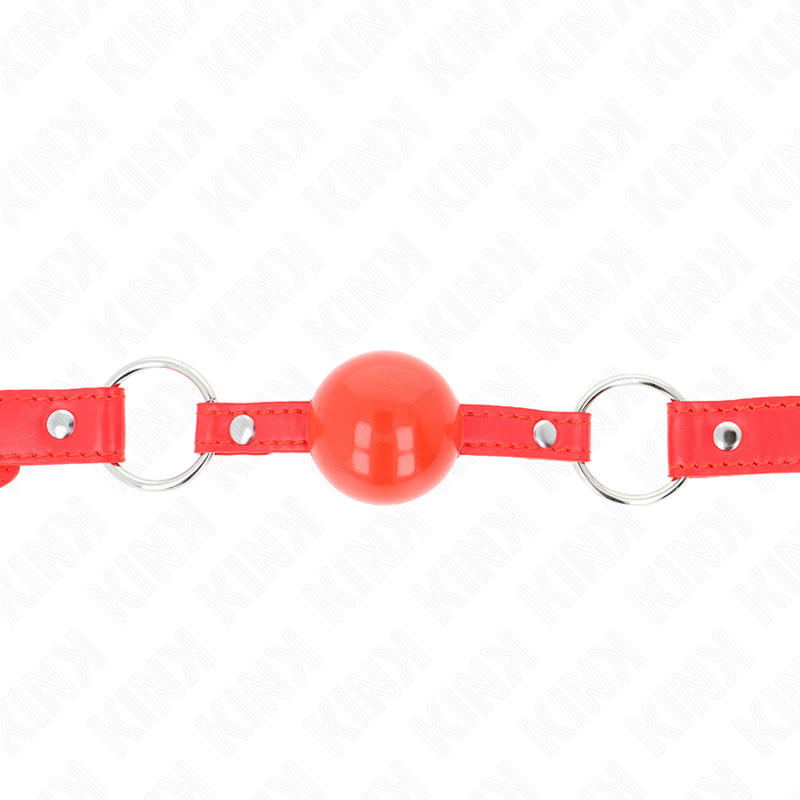 KINK - TPE-BALL 4 CM KNEBEL MIT ROTEM SCHLOSS 60 x 2 CM