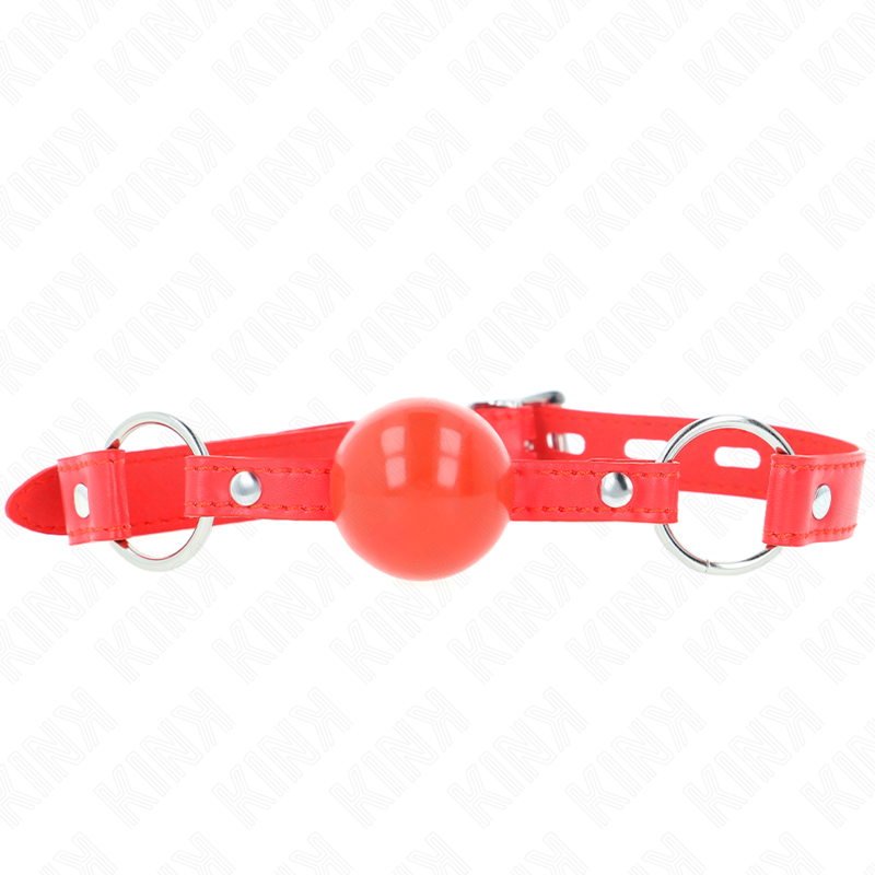 KINK - TPE-BALL 4 CM KNEBEL MIT ROTEM SCHLOSS 60 x 2 CM