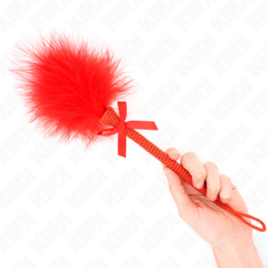 KINK - Nylonschleppstab mit Kissenfedern und roter Schleife 25 cm