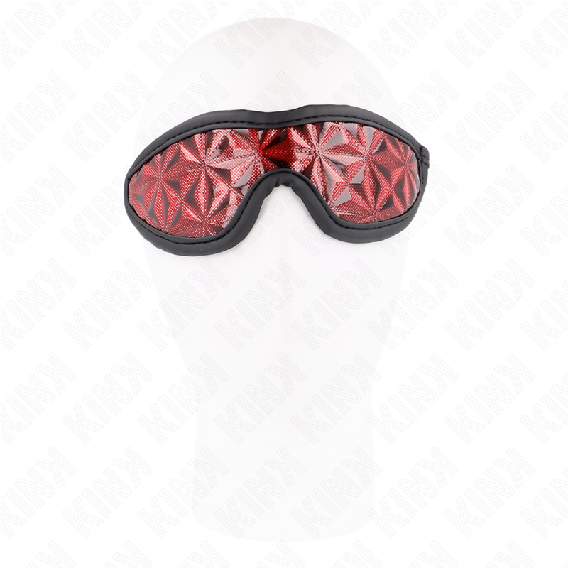 KINK - Rotes Stirnband mit Rautenmuster 20,5 x 6 cm