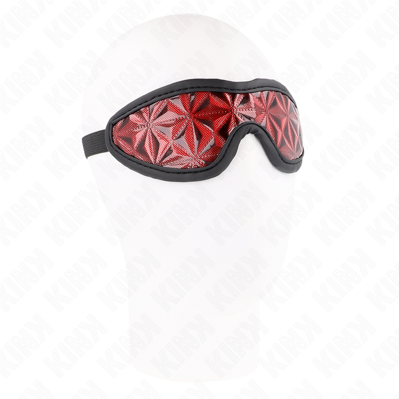 KINK - Rotes Stirnband mit Rautenmuster 20,5 x 6 cm