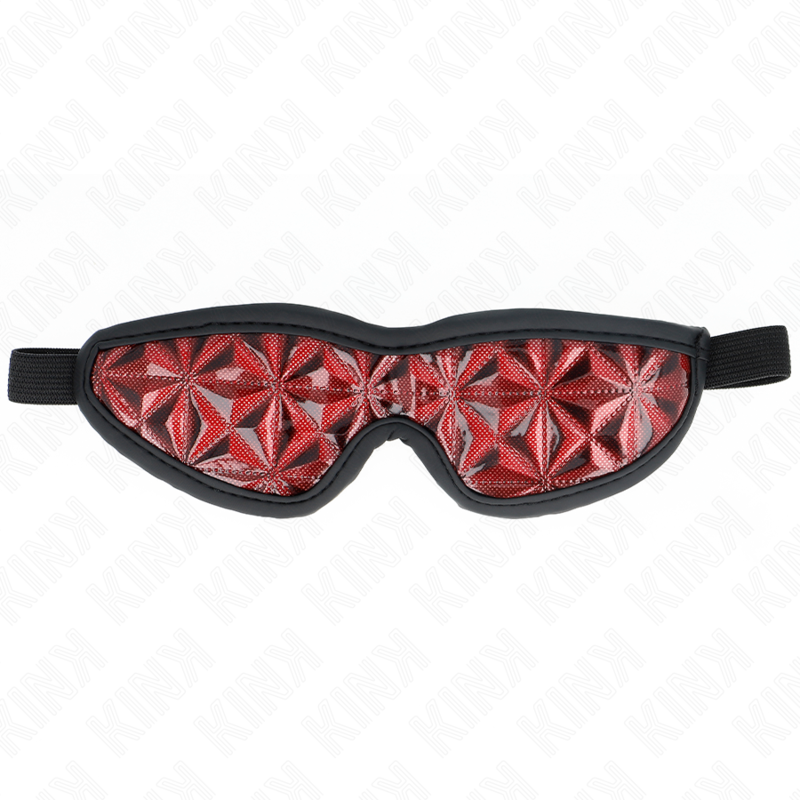 KINK - Rotes Stirnband mit Rautenmuster 20,5 x 6 cm