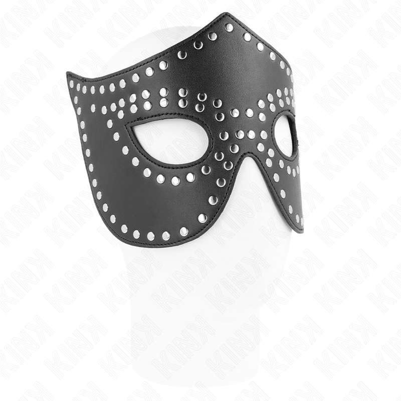 KINK - Kunstledermaske mit Nieten Modell 2 30 x 12 cm