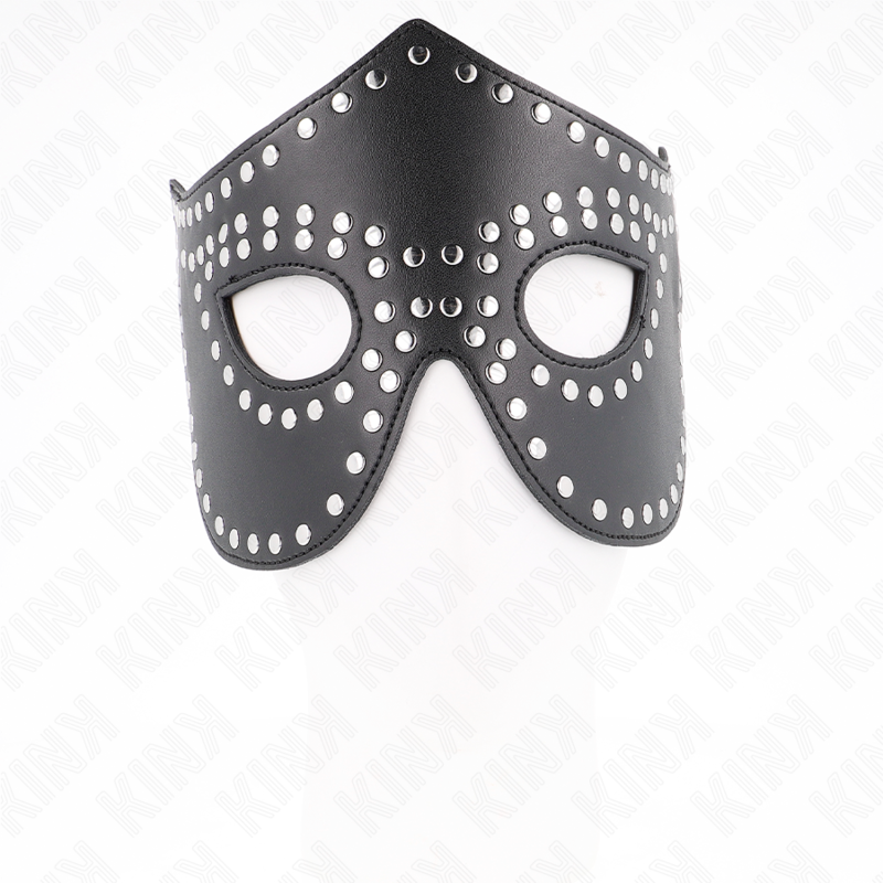 KINK - Kunstledermaske mit Nieten Modell 2 30 x 12 cm