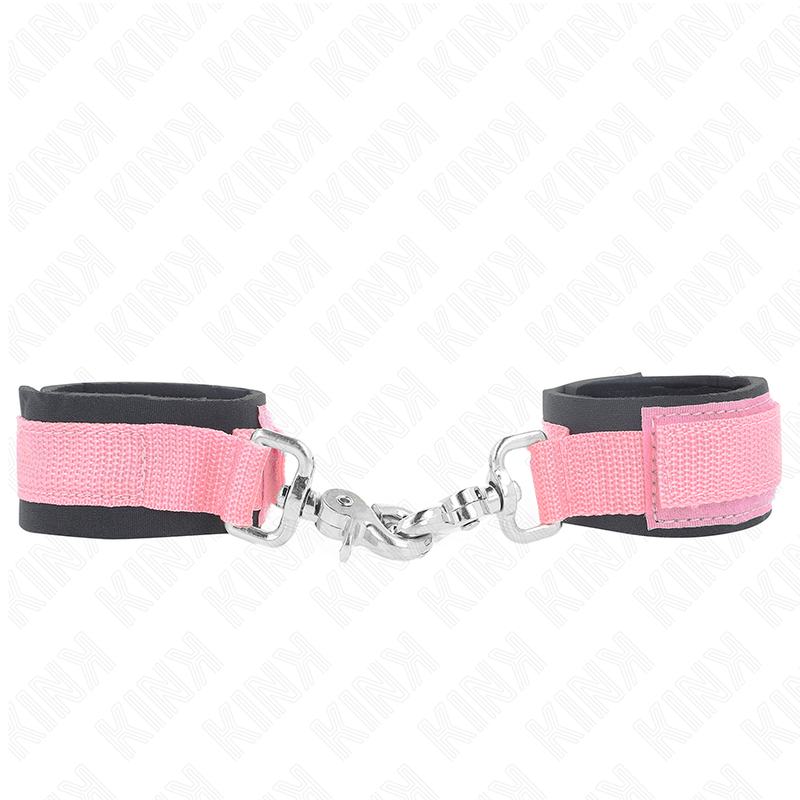 KINK - Verstellbare Neopren-Handfesseln Rosa Verstellbar 22-34 cm