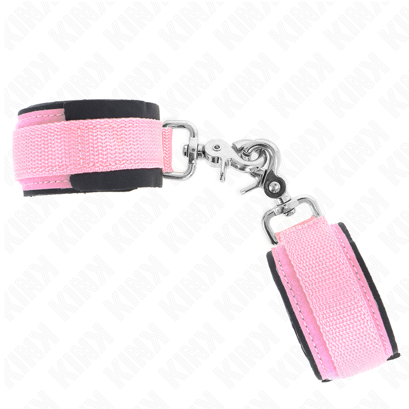 KINK - Verstellbare Neopren-Handfesseln Rosa Verstellbar 22-34 cm