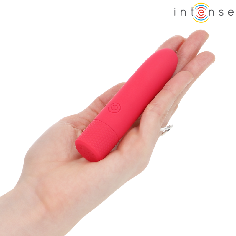 INTENSE - SYMONE USB-wiederaufladbarer Bullet-Vibrator 8 Vibrationen Rot 10 x 2,2 cm