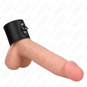 KINK - Leder-Penisring mit Druckverschluss 18 x 5 cm