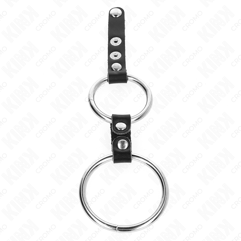 KINK - DOPPELTEN PENISRING 3,8 CM BIS 5 CM DURCH LEDER VERBUNDEN