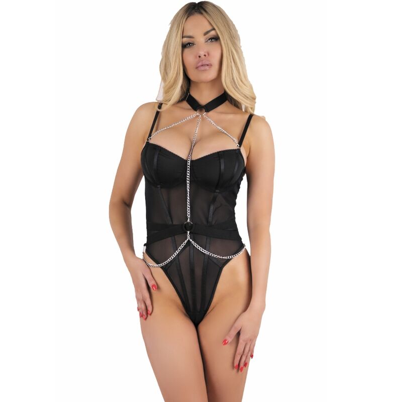 RUBIKA LC XG079 Body mit Choker Schwarz XL