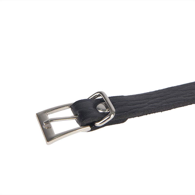 SUBBLIME - 953713 Punk Bondage Gürtel mit Metallschnalle Schwarz Einheitsgröße