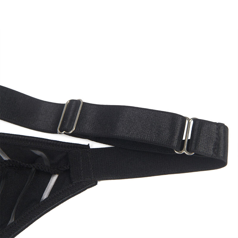 SUBBLIME - 954154 Body mit Strumpfgürtel Schwarz L/XL