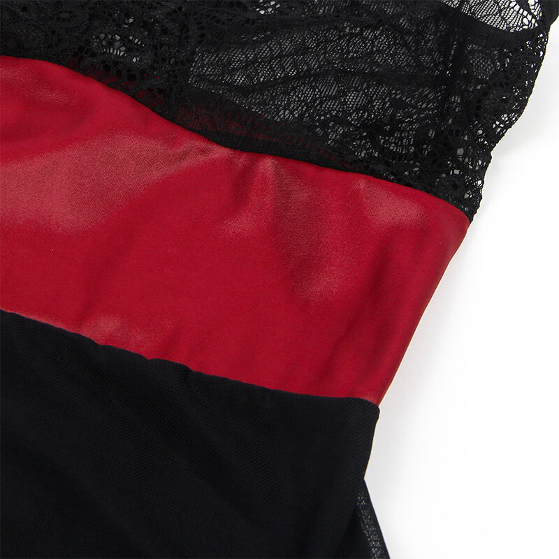 SUBBLIME - 954420 Bondage-Kleid aus Spitze Schwarz S/M